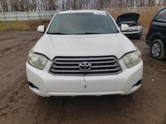 JTEES41A182075039 - 2008 TOYOTA HIGHLANDER WHITE photo 5