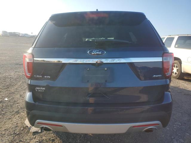 1FM5K8F85HGC68116 - 2017 FORD EXPLORER LIMITED BLUE photo 6