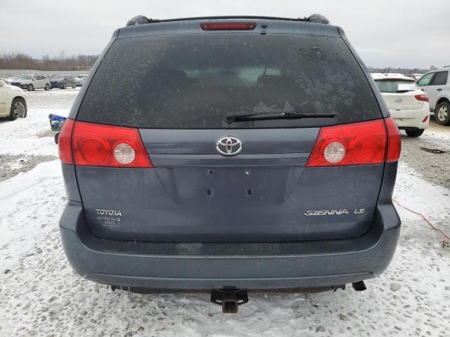 5TDZK23CX8S160799 - 2008 TOYOTA SIENNA CE BLUE photo 6