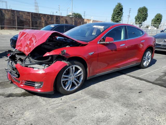 5YJSA1CP6DFP25730 - 2013 TESLA MODEL S RED photo 1