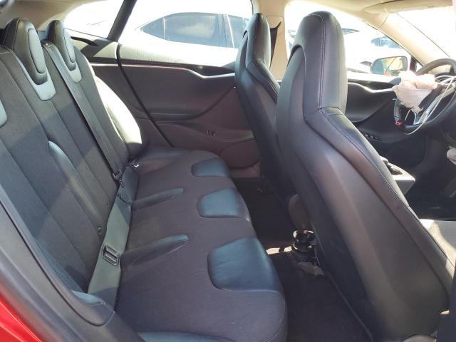 5YJSA1CP6DFP25730 - 2013 TESLA MODEL S RED photo 10