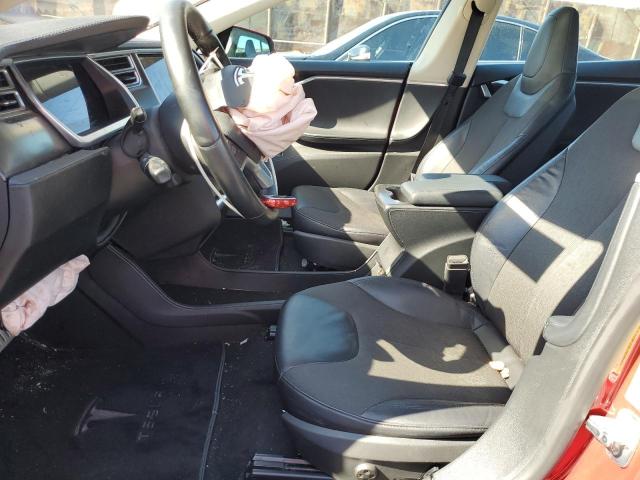 5YJSA1CP6DFP25730 - 2013 TESLA MODEL S RED photo 7