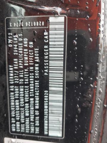 WVWMM7AJ6DW058820 - 2013 VOLKSWAGEN GOLF შავი ფოტო 12