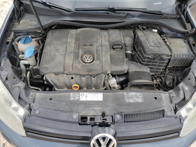 WVWDA7AJ9BW020620 - 2011 VOLKSWAGEN GOLF GRAY photo 11