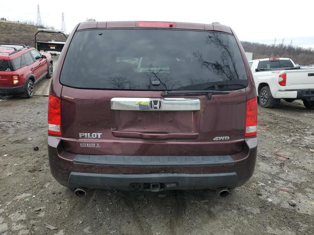 5FNYF4H46BB039602 - 2011 HONDA PILOT EX BURGUNDY photo 6