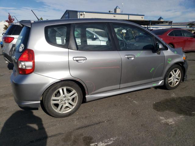 JHMGD37628S064103 - 2008 HONDA FIT SPORT SILVER photo 3