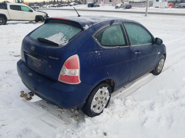 KMHCN3BC3AU165358 - 2010 HYUNDAI ACCENT SE BLUE photo 3