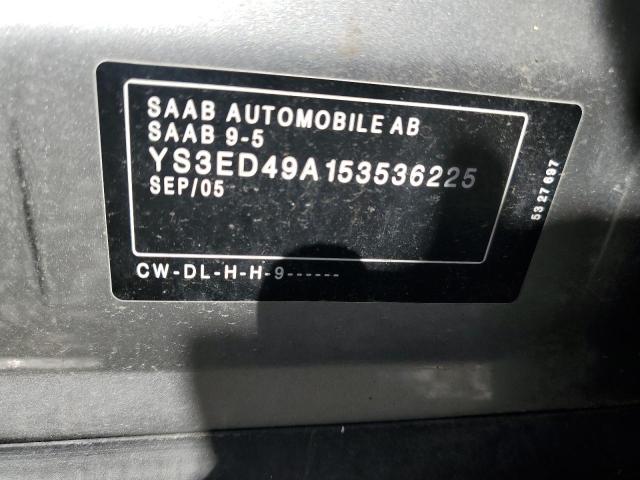 YS3ED49A153536225 - 2005 SAAB 9-5 ARC TAN photo 12