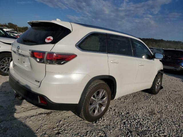 5TDKKRFH0FS103011 - 2015 TOYOTA HIGHLANDER XLE WHITE photo 3