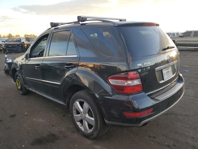 4JGBB8GB9AA590022 - 2010 MERCEDES-BENZ ML 350 4MATIC BLACK photo 2