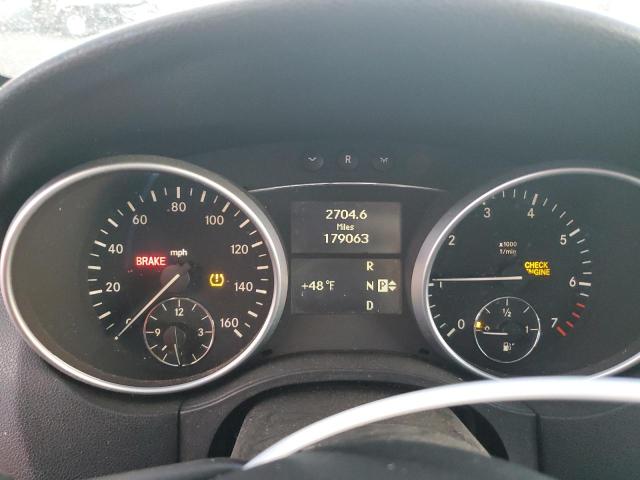 4JGBB8GB9AA590022 - 2010 MERCEDES-BENZ ML 350 4MATIC BLACK photo 9