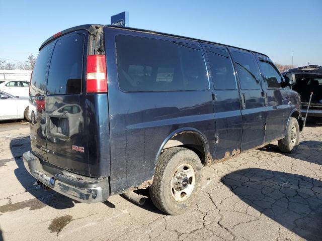 1GJHG35K991101385 - 2009 GMC SAVANA G3500 BLUE photo 3