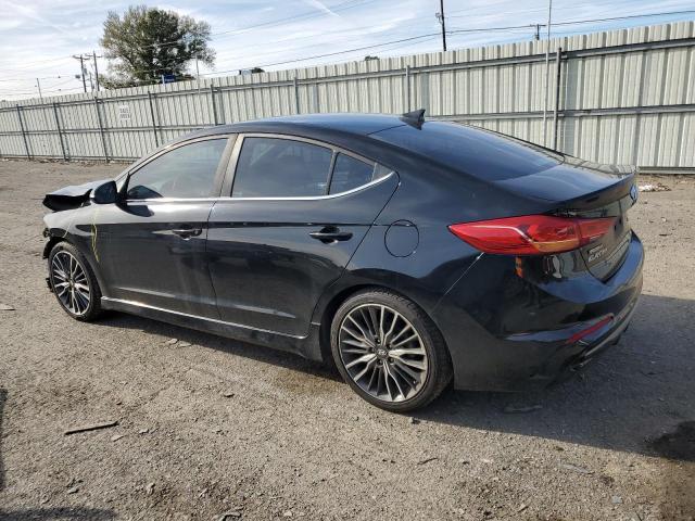 KMHD04LB9JU509077 - 2018 HYUNDAI ELANTRA SPORT BLACK photo 2