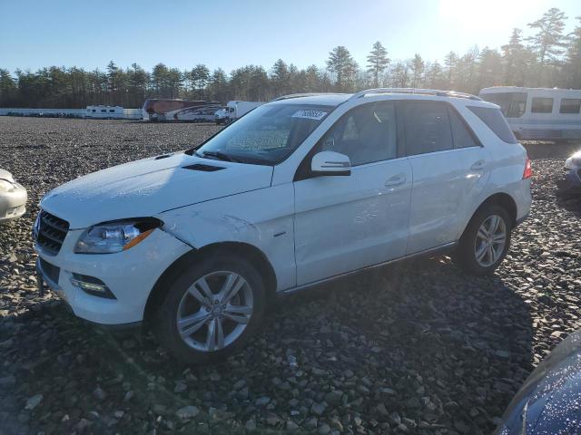 4JGDA5HB4CA003138 - 2012 MERCEDES-BENZ ML 350 4MATIC WHITE photo 1