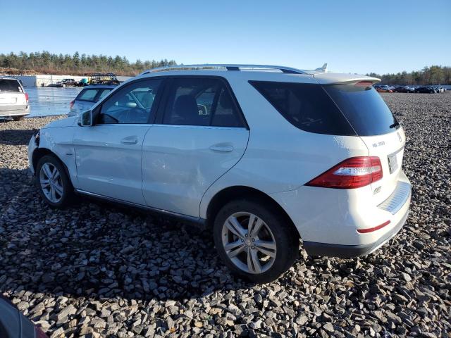 4JGDA5HB4CA003138 - 2012 MERCEDES-BENZ ML 350 4MATIC WHITE photo 2