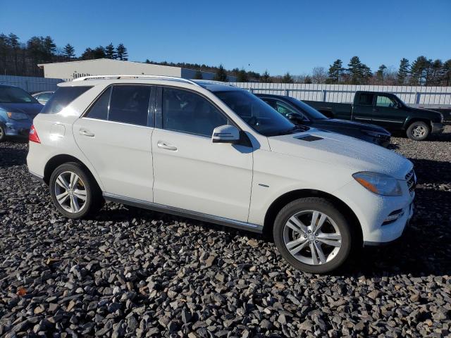 4JGDA5HB4CA003138 - 2012 MERCEDES-BENZ ML 350 4MATIC WHITE photo 4