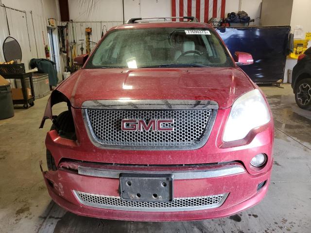 1GKKVTED2CJ211050 - 2012 GMC ACADIA DENALI BURGUNDY photo 5