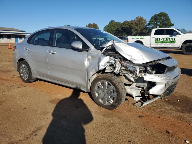 3KPA24AD0NE506191 - 2022 KIA RIO LX SILVER photo 4