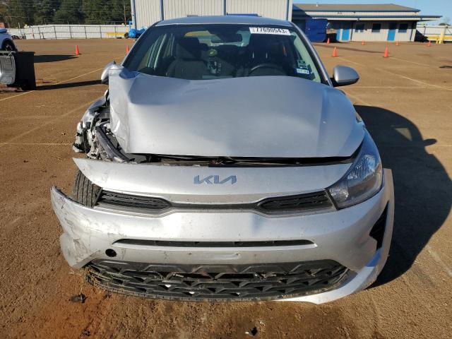 3KPA24AD0NE506191 - 2022 KIA RIO LX SILVER photo 5