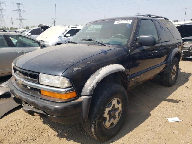 1GNCT18W9YK278308 - 2000 CHEVROLET BLAZER BLACK photo 1