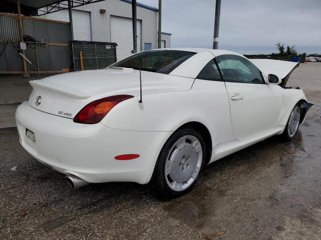 JTHFN48Y920014784 - 2002 LEXUS SC 430 WHITE photo 3