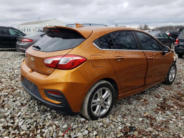 3G1BE6SM3HS602515 - 2017 CHEVROLET CRUZE LT ORANGE photo 3