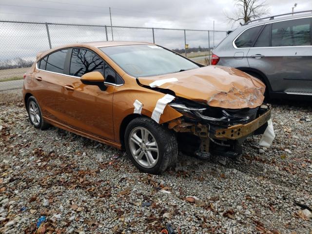 3G1BE6SM3HS602515 - 2017 CHEVROLET CRUZE LT ORANGE photo 4