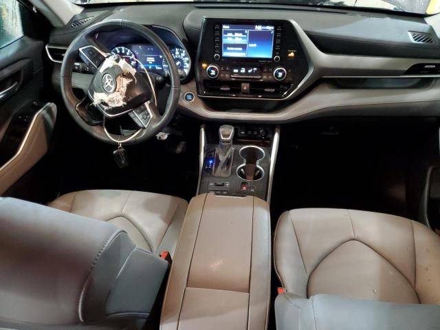 5TDGZRBH0MS542956 - 2021 TOYOTA HIGHLANDER XLE GRAY photo 8