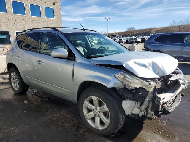 JN8AZ08W17W644587 - 2007 NISSAN MURANO SL SILVER photo 4