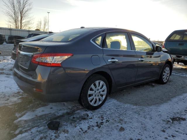 3N1AB7APXFL663349 - 2015 NISSAN SENTRA S GRAY photo 3