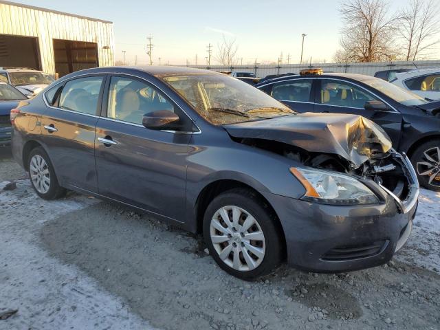 3N1AB7APXFL663349 - 2015 NISSAN SENTRA S GRAY photo 4