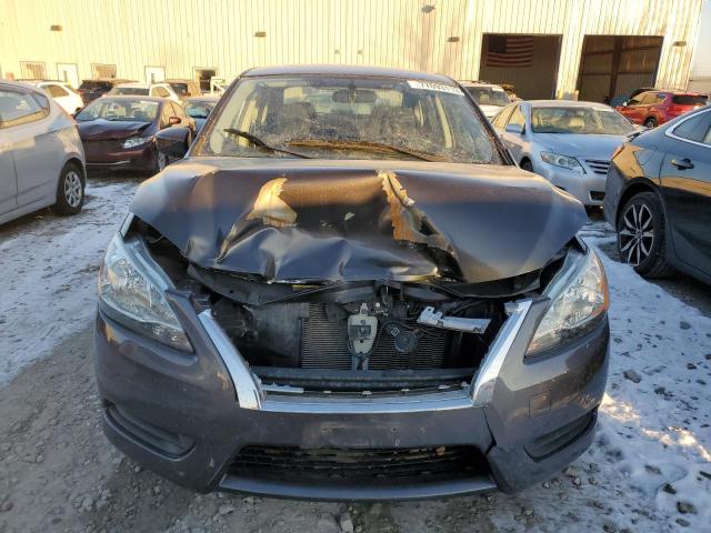 3N1AB7APXFL663349 - 2015 NISSAN SENTRA S GRAY photo 5