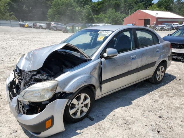 KNADE123186372436 - 2008 KIA RIO BASE SILVER photo 1