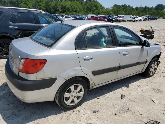 KNADE123186372436 - 2008 KIA RIO BASE SILVER photo 3