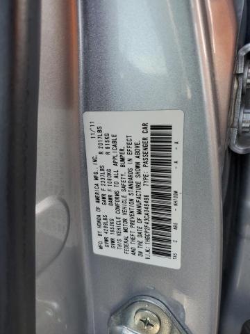 1HGCP2F43CA049496 - 2012 HONDA ACCORD LXP SILVER photo 12