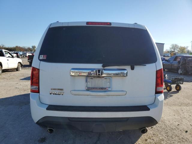 5FNYF3H66EB006244 - 2014 HONDA PILOT EXL WHITE photo 6