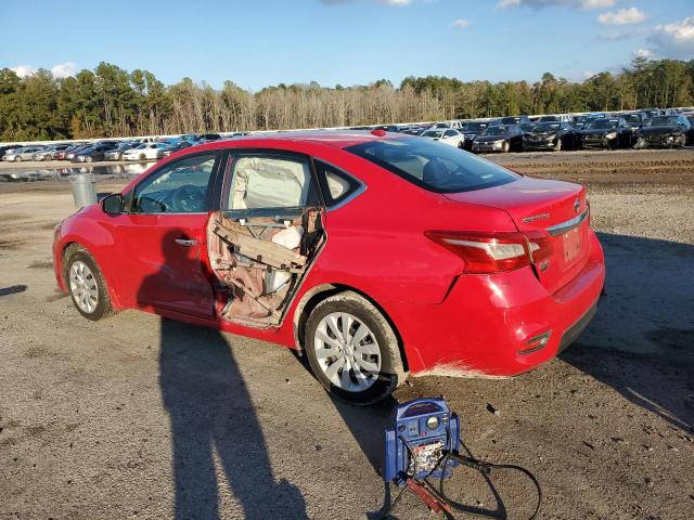 3N1AB7AP0HL720922 - 2017 NISSAN SENTRA S RED photo 2