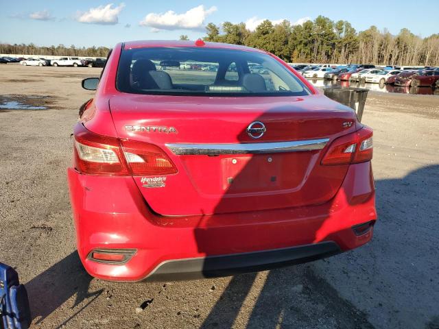 3N1AB7AP0HL720922 - 2017 NISSAN SENTRA S RED photo 6