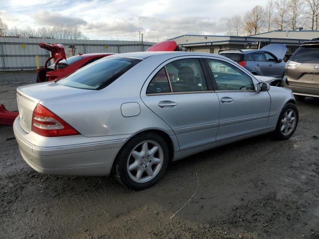 WDBRF61J53F396913 - 2003 MERCEDES-BENZ C 240 SILVER photo 3