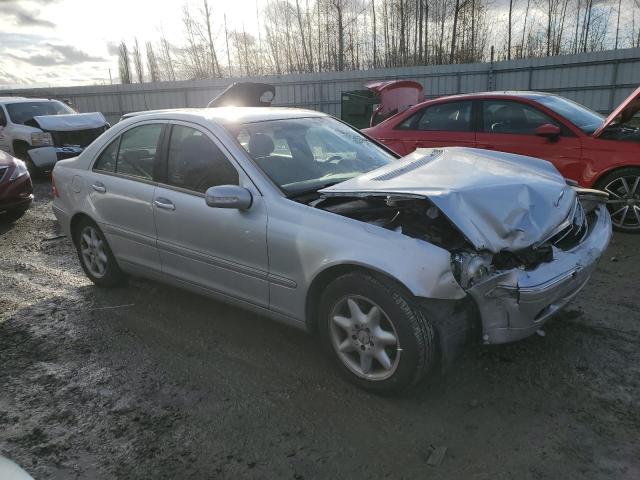 WDBRF61J53F396913 - 2003 MERCEDES-BENZ C 240 SILVER photo 4