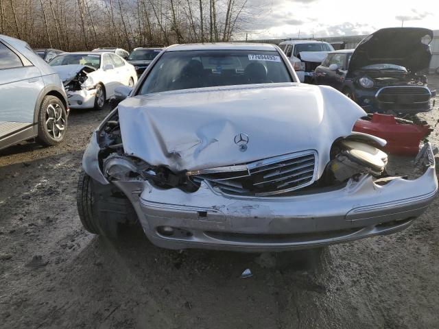 WDBRF61J53F396913 - 2003 MERCEDES-BENZ C 240 SILVER photo 5