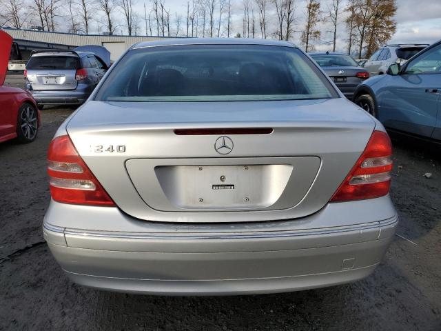 WDBRF61J53F396913 - 2003 MERCEDES-BENZ C 240 SILVER photo 6