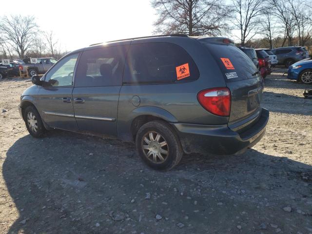 2A4GP54L27R249275 - 2007 CHRYSLER TOWN & COU TOURING TEAL photo 2