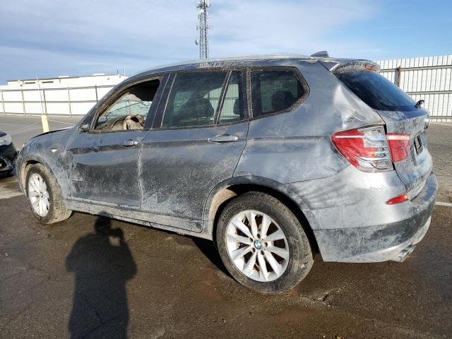 5UXWX9C53DL874556 - 2013 BMW X3 XDRIVE28I GRAY photo 2