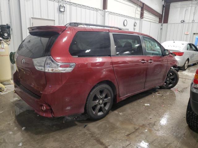 5TDXK3DC3GS756816 - 2016 TOYOTA SIENNA SE BURGUNDY photo 3