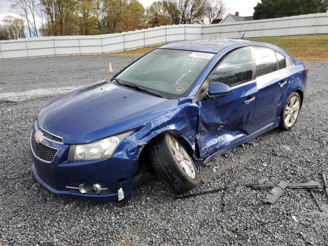 1G1PH5SC7C7279768 - 2012 CHEVROLET CRUZE LTZ BLUE photo 1