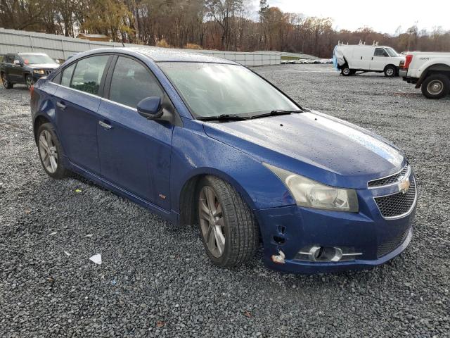 1G1PH5SC7C7279768 - 2012 CHEVROLET CRUZE LTZ BLUE photo 4