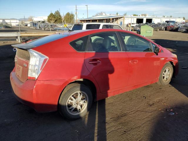 JTDKN3DU7A0005528 - 2010 TOYOTA PRIUS RED photo 3