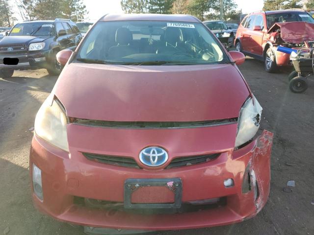 JTDKN3DU7A0005528 - 2010 TOYOTA PRIUS RED photo 5