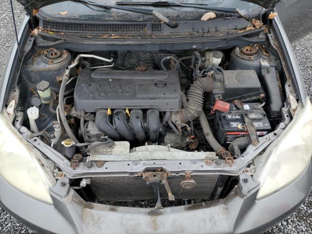 2T1KR32E36C620512 - 2006 TOYOTA COROLLA MA XR GRAY photo 11
